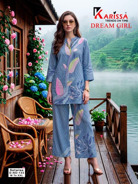 Karissa dream girl 133 to 137 coord set women clothing wholesale suppliers